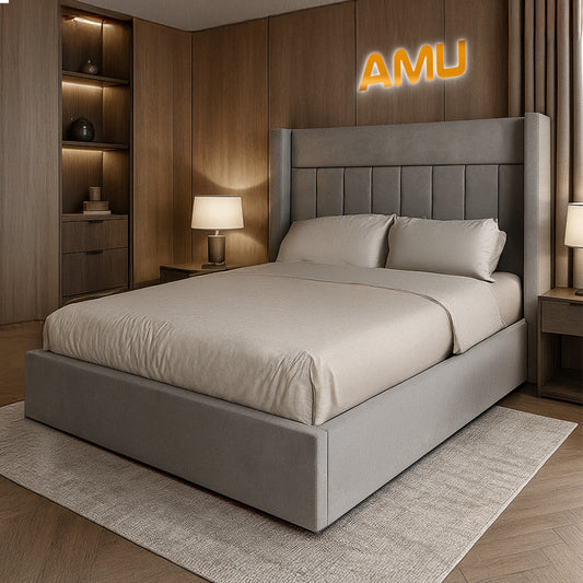 AMU Barcelona Wingback Luxury Bed Frame