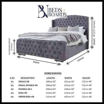 Country Stylish Luxury Bed Only Furniture