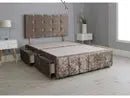 Alistair Cubed Thick Padded Divan Bed Set - BedsnBoards