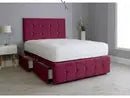 Alistair Cubed Thick Padded Divan Bed Set - BedsnBoards