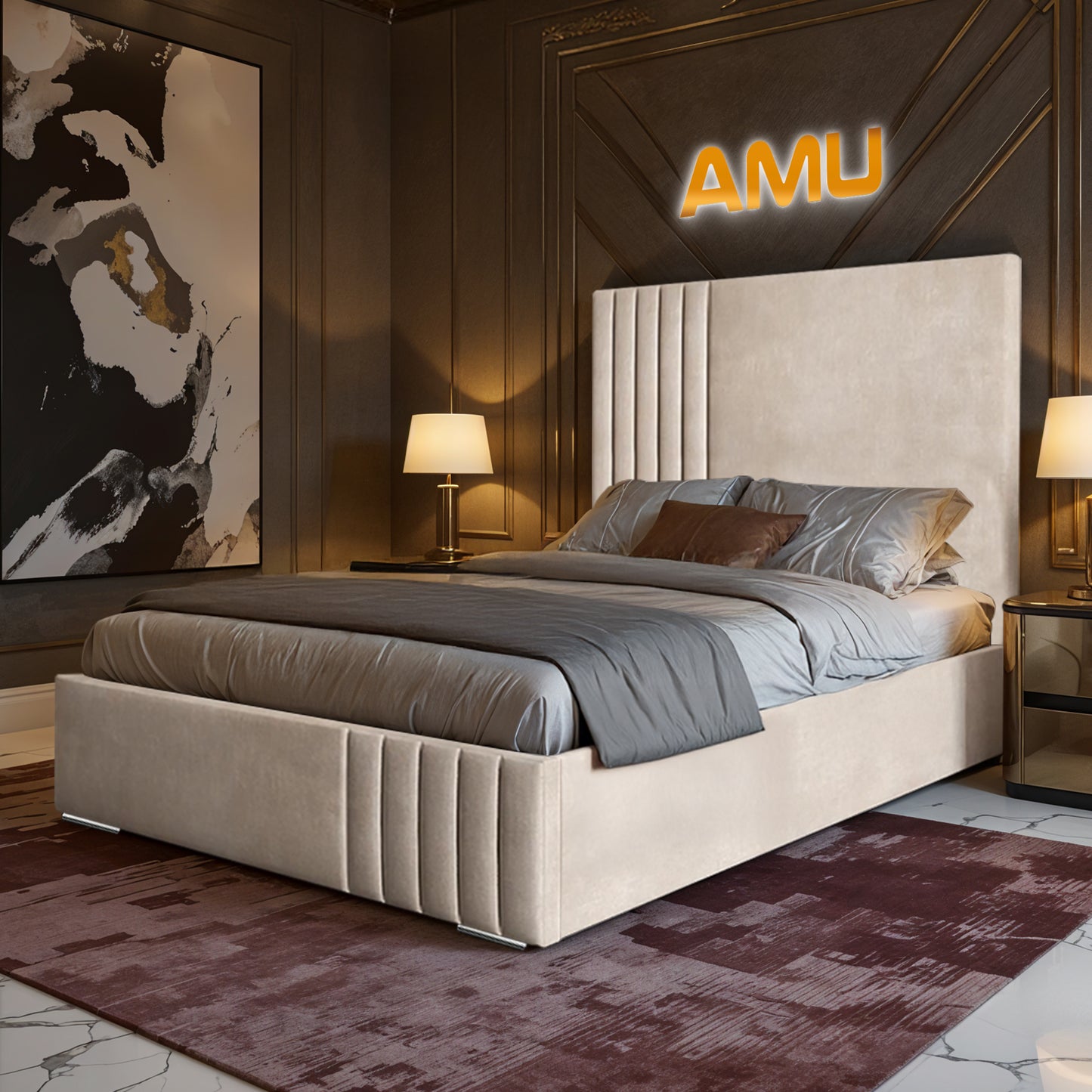 AMU Hamilton Modern Designer Bed Frame