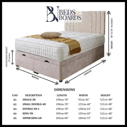 Havannah Ottoman Divan Bed BedsnBoards