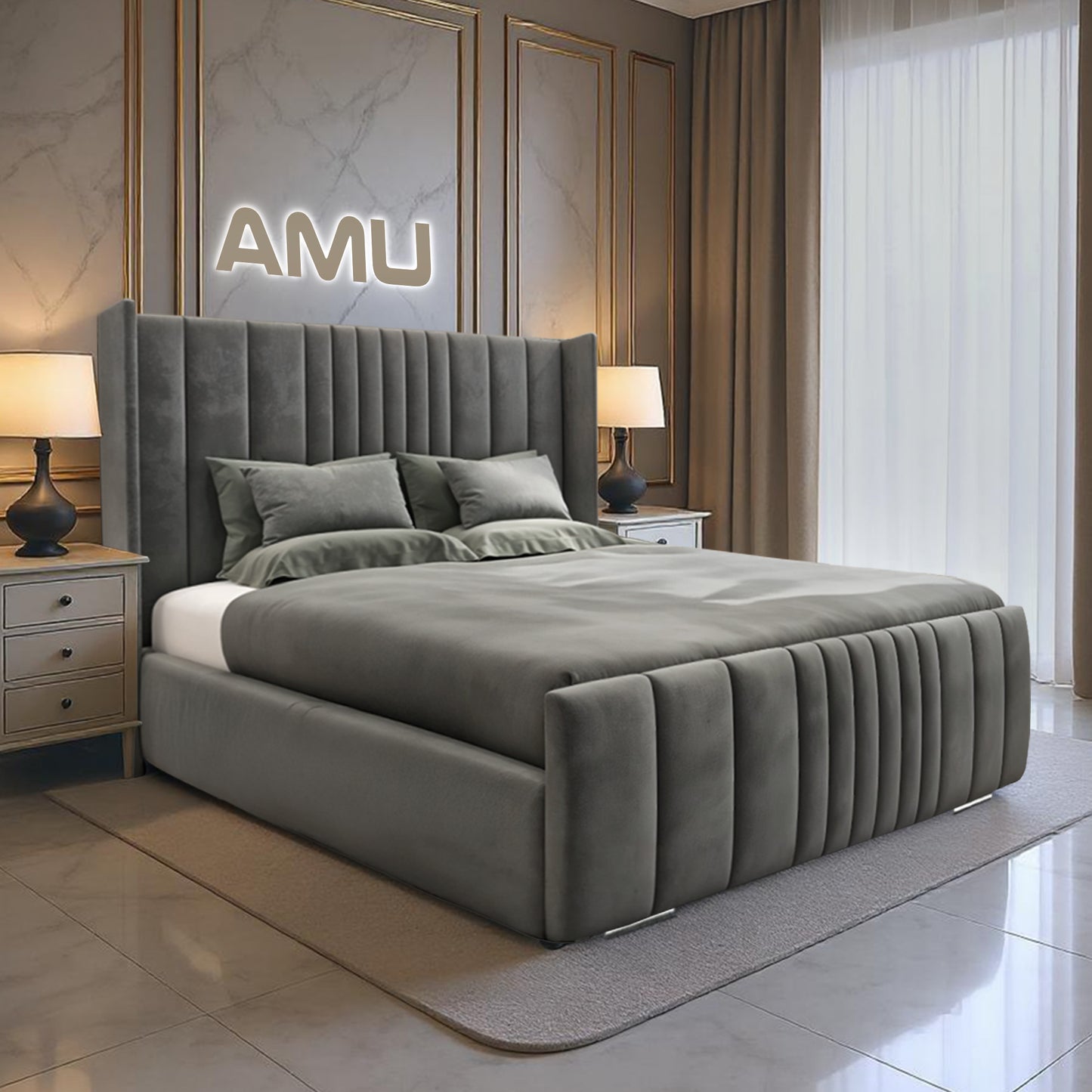 AMU Manhattan Grid Premium Luxury Bed