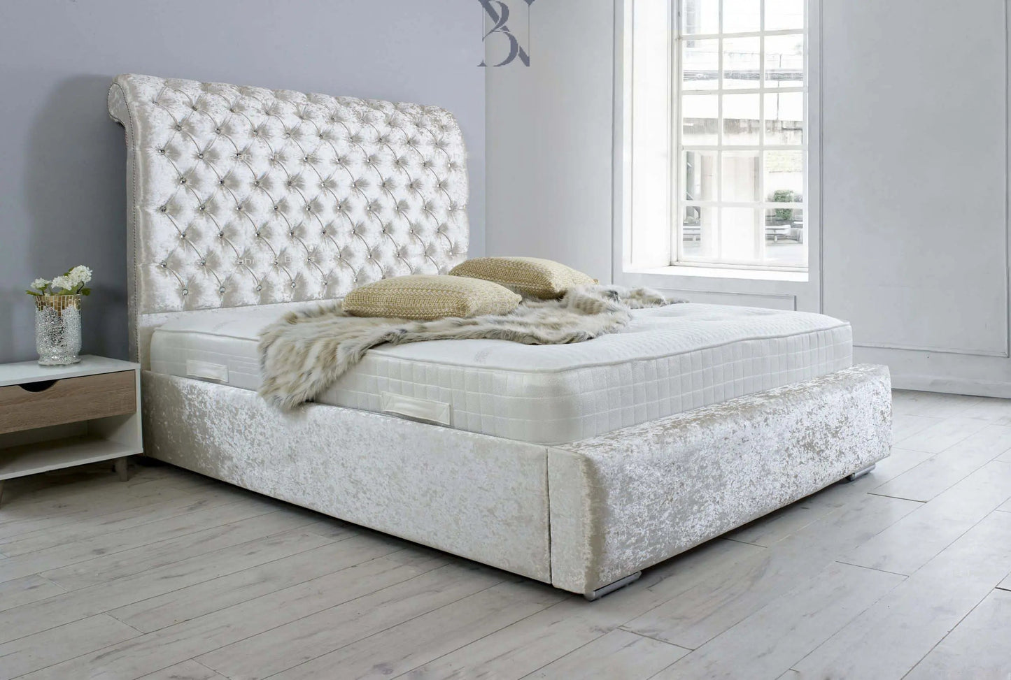 New Marco Polo Upholstered Sleigh Bed - BedsnBoards
