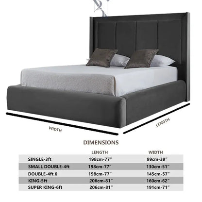 Dolphin Luxury Plain Border Panel Liner Bed - BedsnBoards