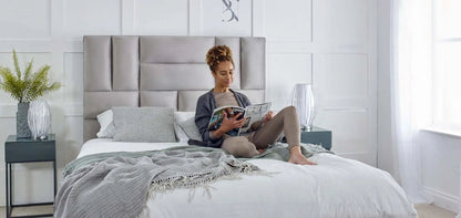 Seoul Stylish Thick Padded Bed Frame - BedsnBoards