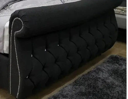 Swan Design Curved Bed - BedsnBoards