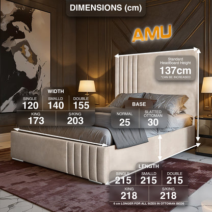 AMU Hamilton Modern Designer Bed Frame